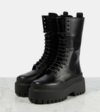 Dolce&Gabbana Leather platform combat boots