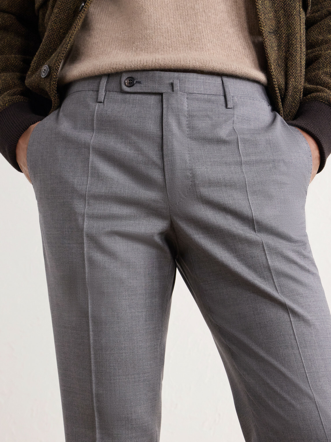 Slowear - Incotex Straight-Leg Tropical Wool Suit Trousers - Gray