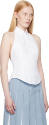 Thom Browne White Halter Top