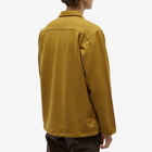 Universal Works Men's Melton Wool Easy Overshirt in Mustard