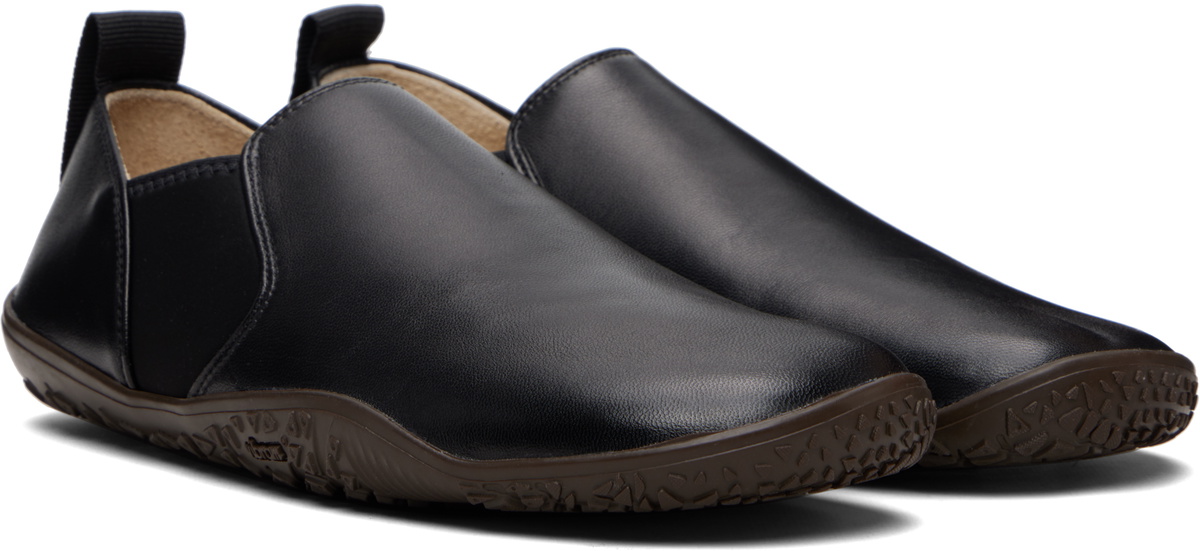 LEMAIRE Black Vibram Glove Slip On Leather Sneakers