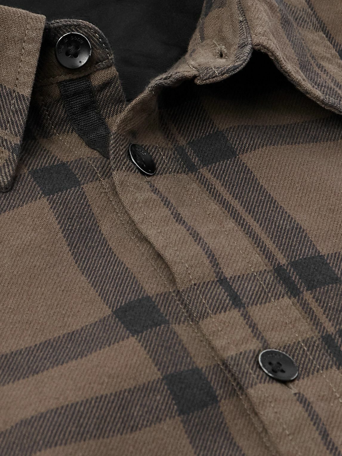 Rag & Bone - Tomlin Checked Cotton-Flannel Shirt - Brown