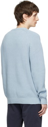 Sunspel Blue Cotton Sweater