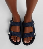 Jimmy Choo Fayence raffia-effect sandals