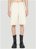 Prada - Bull Denim Shorts in Cream