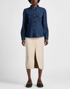 Paige Womens Denim skirt in Beige
