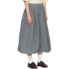 YMC Gray Parachute Midi Skirt