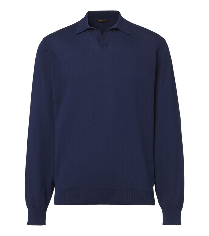 Photo: Rubinacci Cotton polo sweater