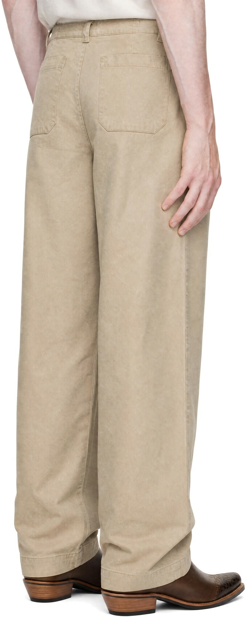 OUR LEGACY Beige Still Chino Trousers