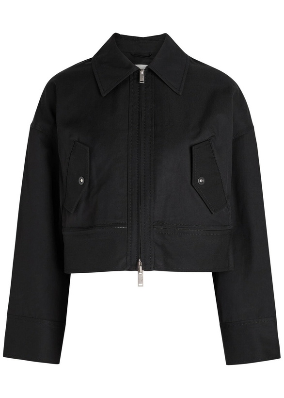 Photo: 3.1 Phillip Lim Cropped Cotton-blend Jacket Black