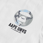 AAPE Men's Universe Bones T-Shirt in White