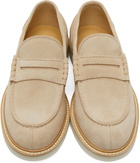 Brunello Cucinelli Beige Suede Wander Loafers