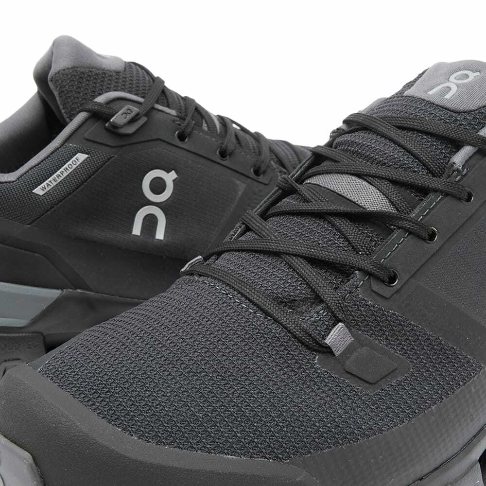 ON Men's Running Cloudwander Waterproof Sneakers in Black/Eclipse