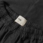 Folk Men's Cotton Linen Short in Soft Black