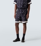 Givenchy Floral silk twill shorts