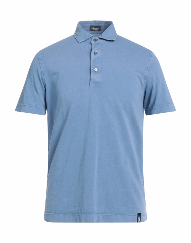 Photo: Drumohr Mens Polo shirt Pastel in Blue