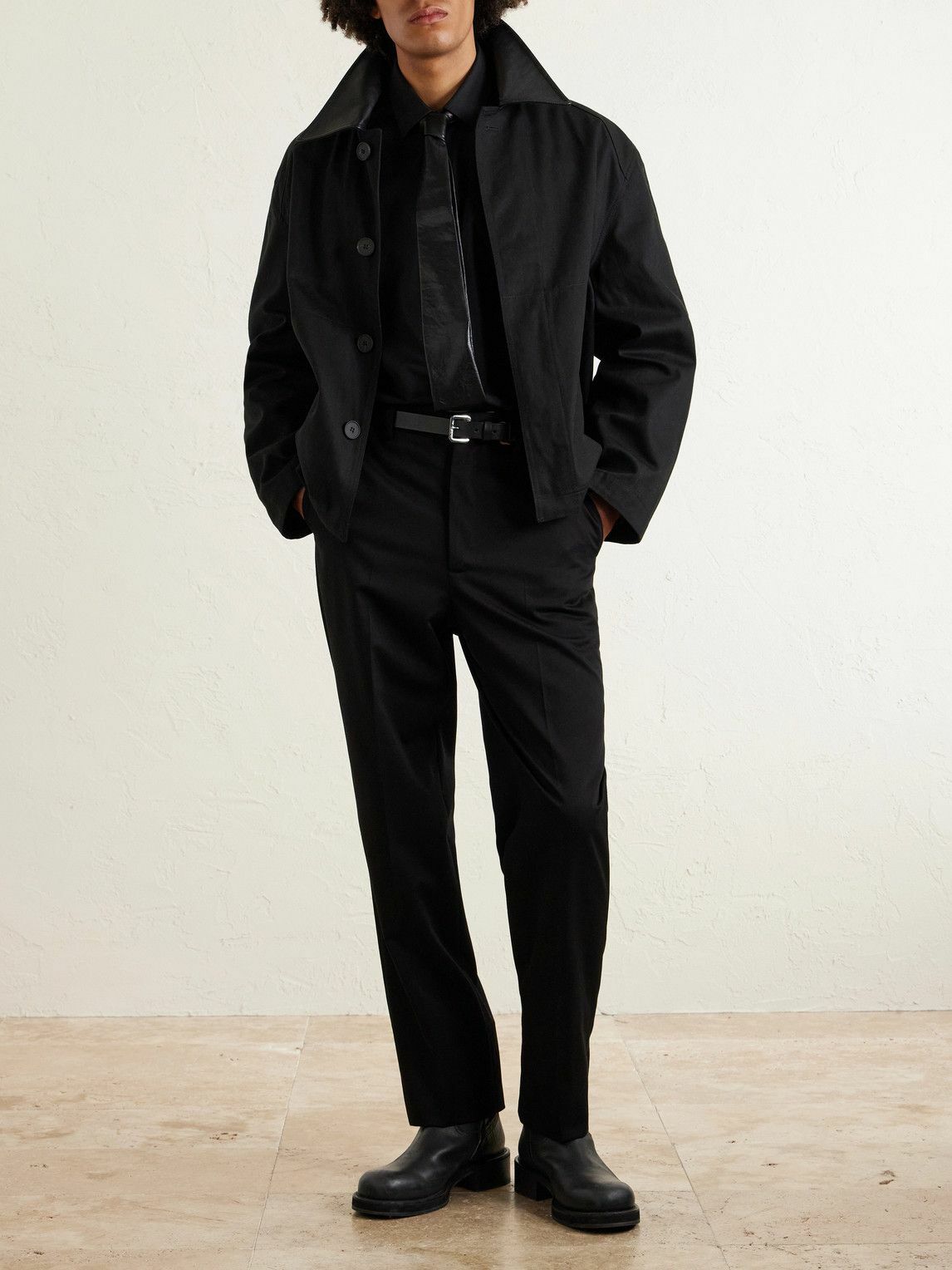 Gabriela Hearst - Harold Tapered Cotton Trousers - Black
