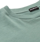 Balenciaga - Logo-Print Cotton-Jersey T-Shirt - Green