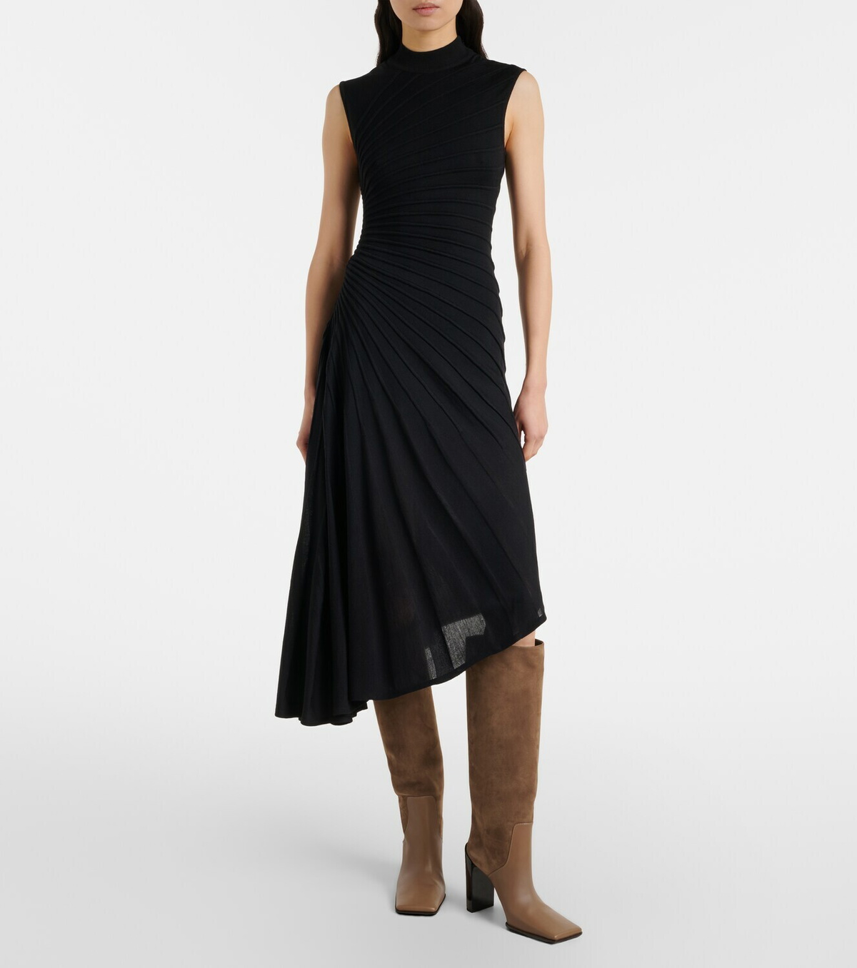 Alaïa 55 leather knee-high boots