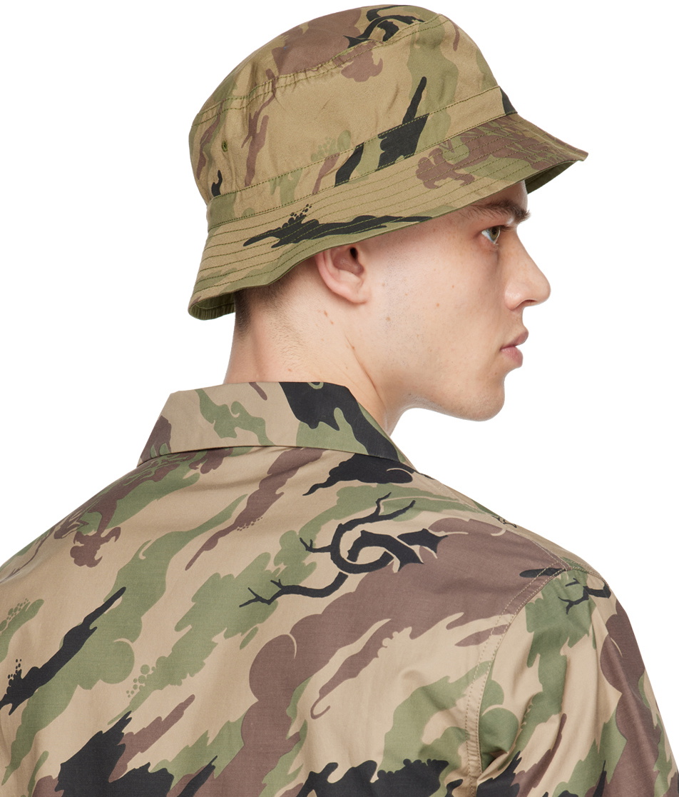 Maharishi Khaki Bonsai Forest Reversible Bucket Hat