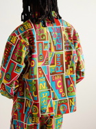 BODE - New England Mosaic Printed Textured-Cotton Shirt Jacket - Multi