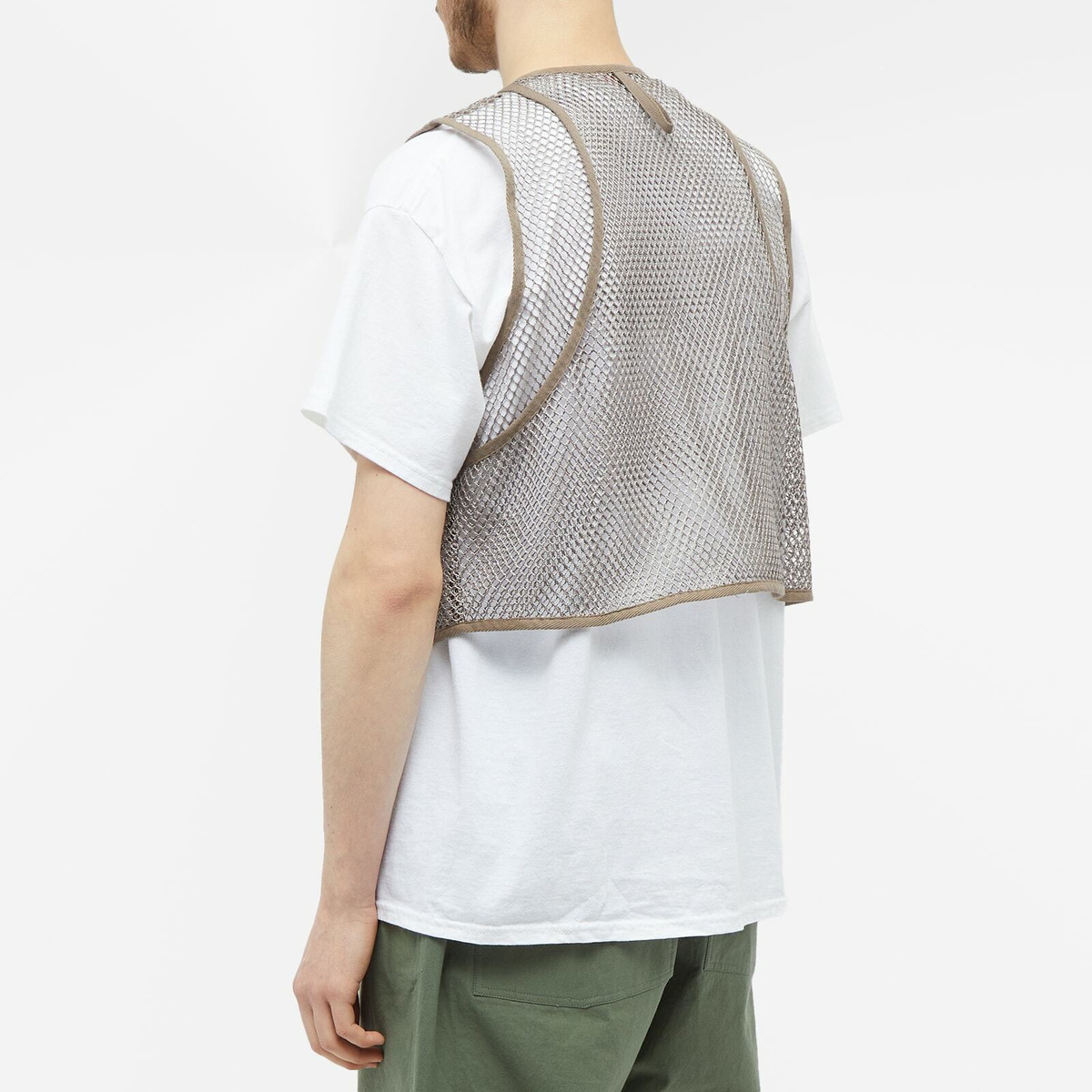 s.k manor hill Men's Trapper Vest in Grey Mesh