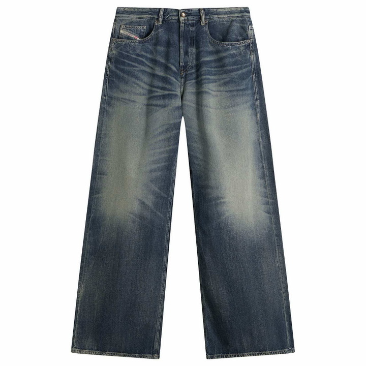 Photo: Diesel Men's D-Rise Wide Leg Jeans in Blue