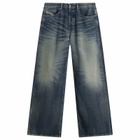 Diesel Men's D-Rise Wide Leg Jeans in Blue