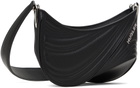 Mugler Black Small Embossed Spiral Curve 01 Bag