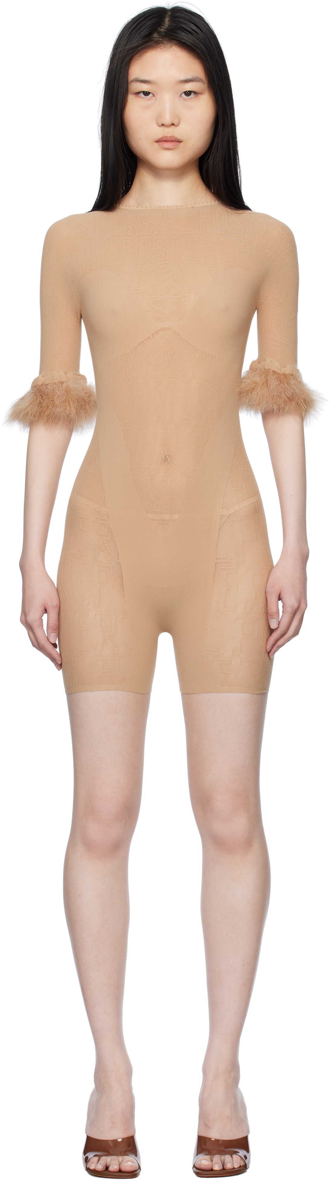Poster Girl Beige Vanderbilt Play Jumpsuit