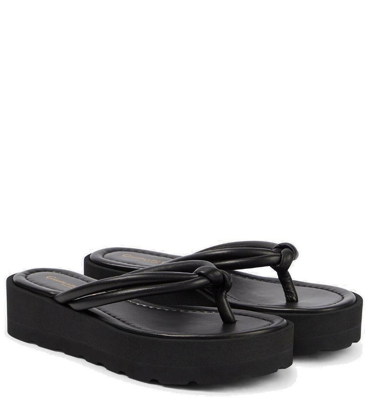 Photo: Gianvito Rossi Leather thong sandals