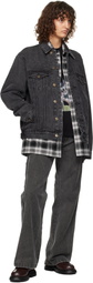 We11done Black Monster Pony Denim Jacket