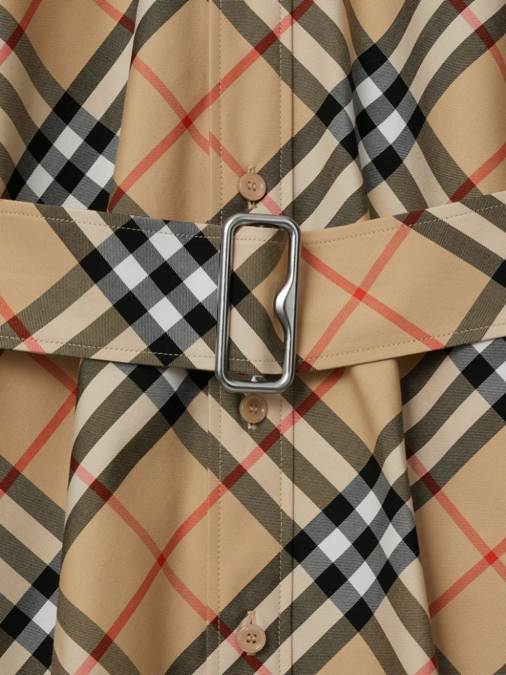 Burberry Brown Nova Check Cotton Shirt Dress
