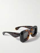 LOEWE - Inflated Square-Frame Tortoiseshell Acetate Sunglasses