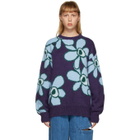 Perks and Mini Purple Mohair Dr. Octagon Sweater