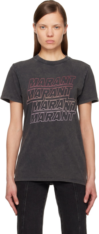 Photo: Isabel Marant Etoile Black Zoeline T-shirt