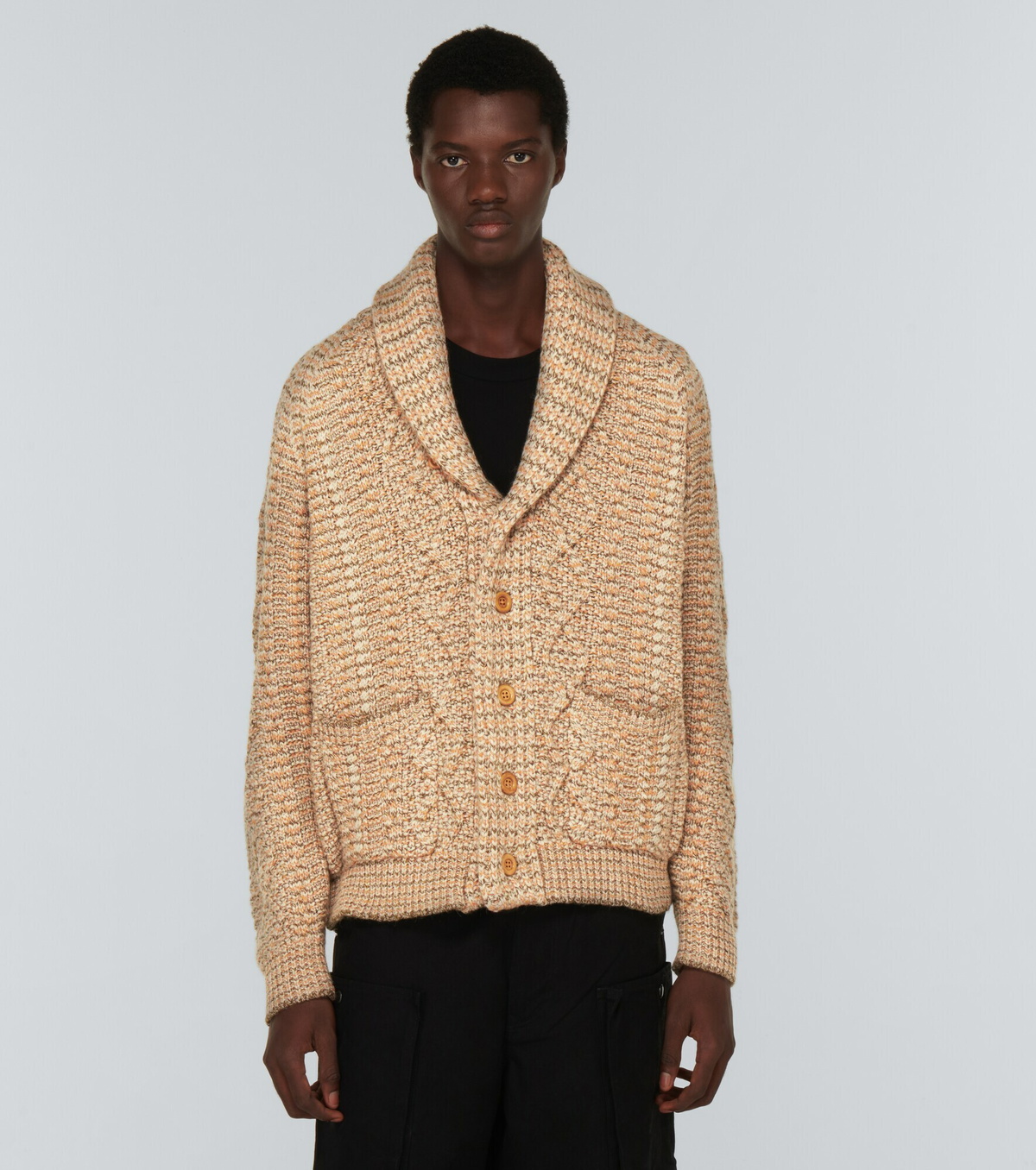 Snow Peak - Cable-knit cardigan Snow Peak