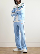 Casablanca - Straight-Leg Logo-Appliquèd Striped Pique Track Pants - Blue