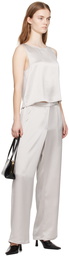 LESET Gray Barb Painter Lounge Pants