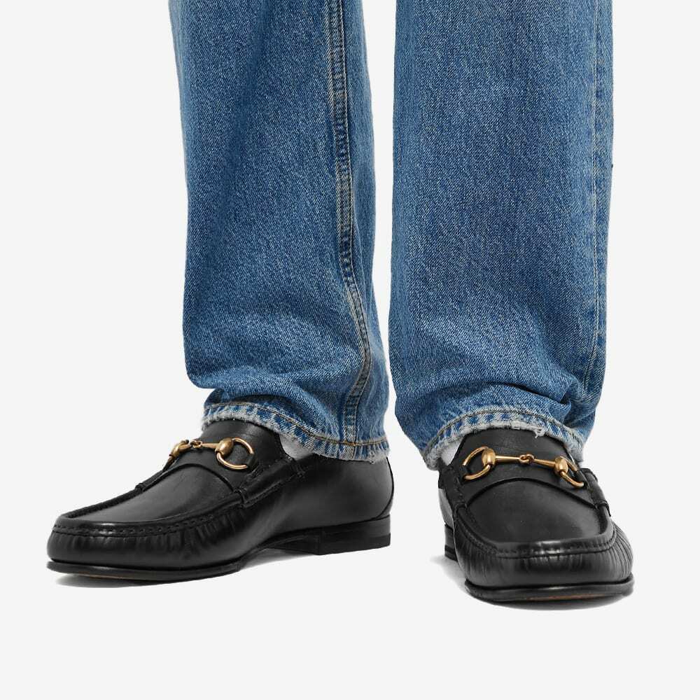 Gucci Men's Roos Classic Horse Bit Loafer in Black Gucci