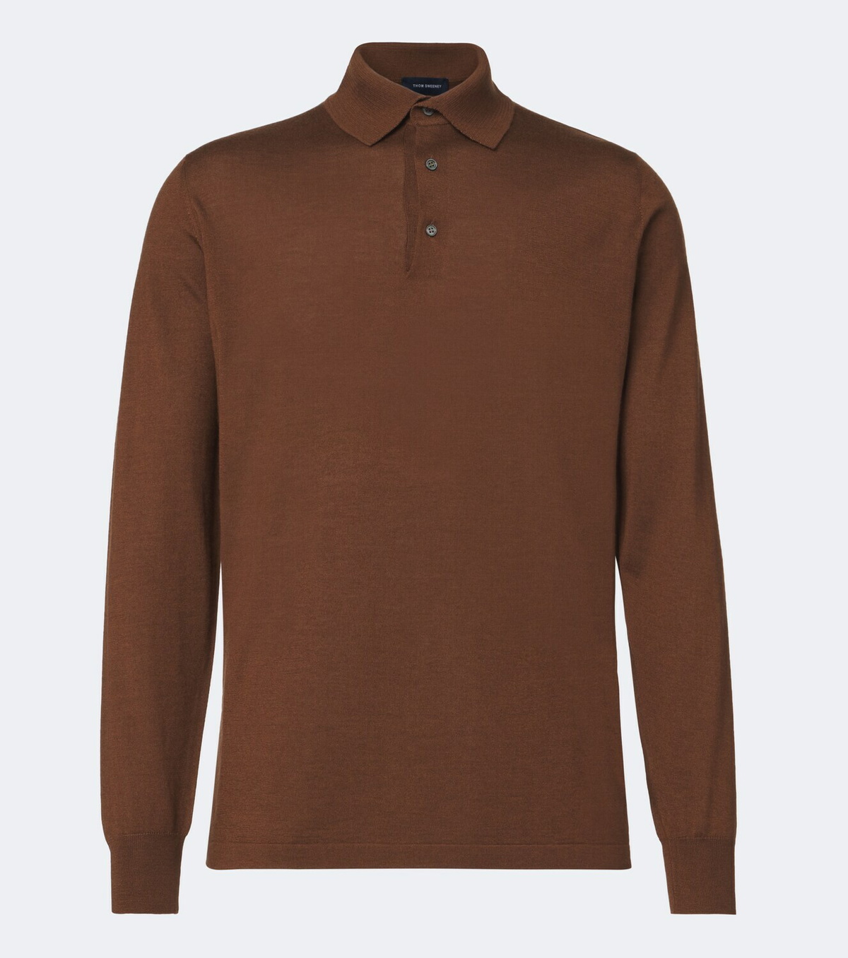 Thom Sweeney Cashmere and silk polo sweater
