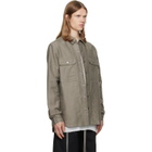 Rick Owens Taupe Tower Overshirt