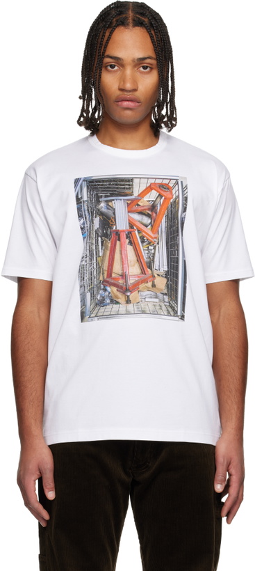 Photo: Junya Watanabe White Cotton Jersey Thomas Struth T-shirt