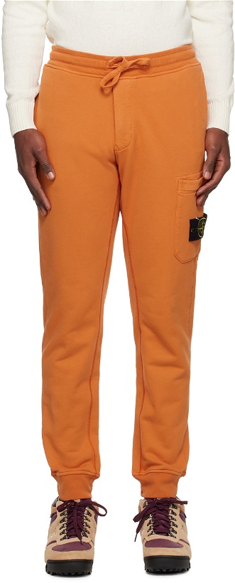 Photo: Stone Island Orange Slim-Fit Lounge Pants