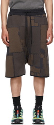 BYBORRE Black Graphic Shorts