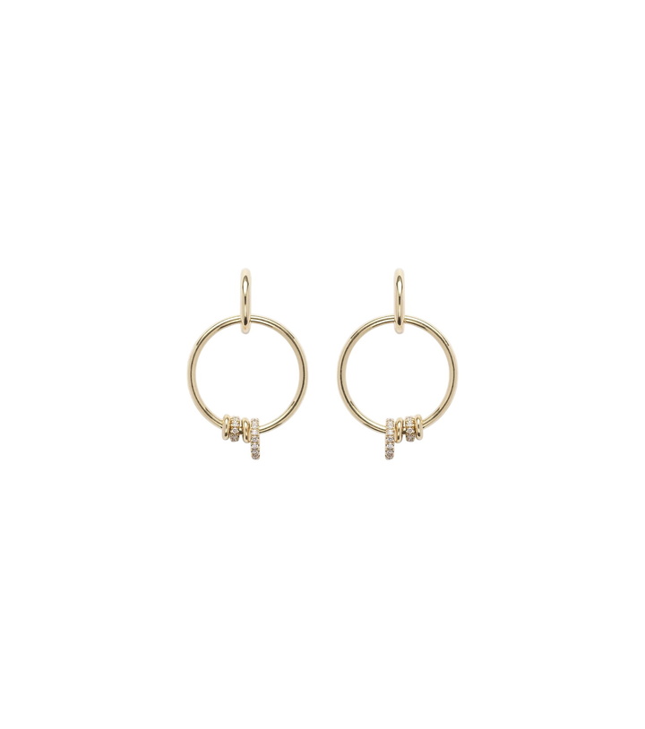 Photo: Spinelli Kilcollin Asha 18kt gold hoop earrings with diamonds