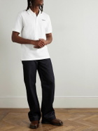 McQueen - Logo-Embroidered Cotton-Piqué Polo Shirt - White