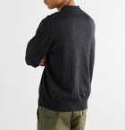 nanamica - Shell-Panelled COOLMAX Wool-Blend Cardigan - Gray