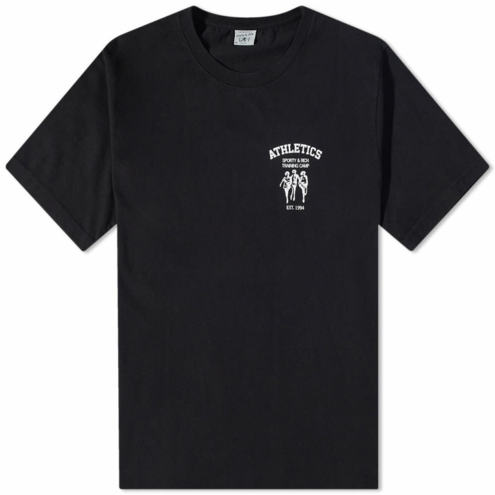 Photo: Sporty & Rich Training Camp T-Shirt in Black/White