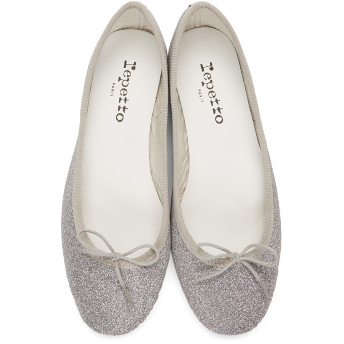 Repetto silver ballet discount flats